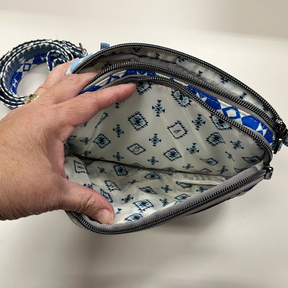 LUG Guild Collection Super Coupe 2 Crossbody Bag NWT
Color: Southwest Geese Blue - Picture 6 of 7